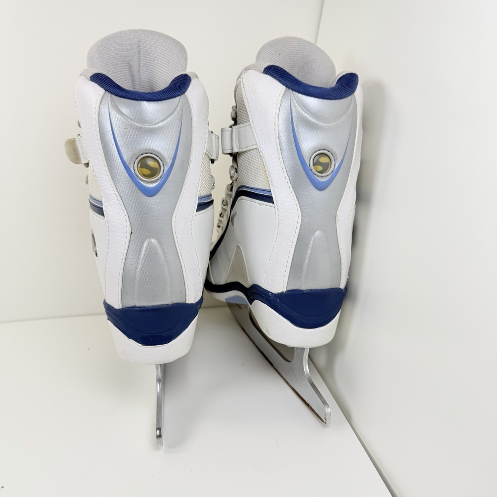 Jackson Softec Ice Skates Women's Size 8 White Blue Figure Recreational - Picture 3 of 16